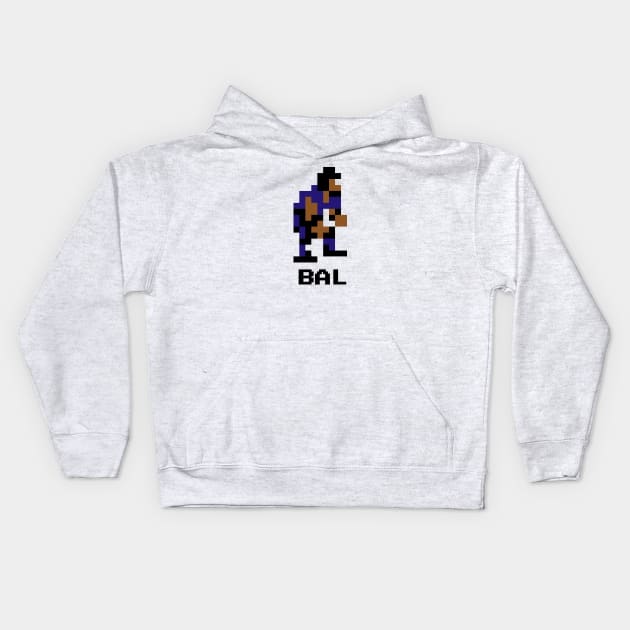 8-Bit Linebacker - Baltimore Kids Hoodie by The Pixel League